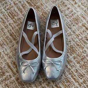 Dolce Vita Metallic Silver Flats